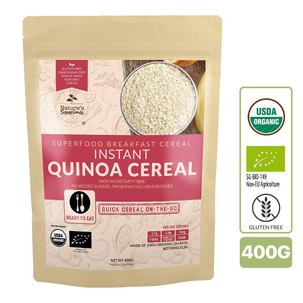 Organic Instant Quinoa Cereal Flakes