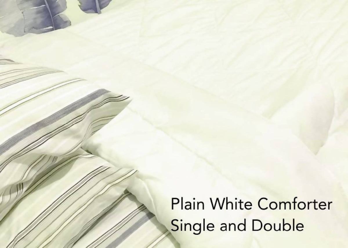 Plain White Comforter EveGrocer