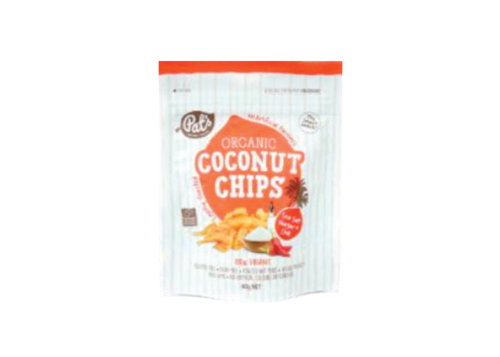 Organic  Coconut Chips  with Chili, Sea  Salt & Vinegar