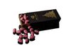 Heart's day almonds in ruby chocolate with raspberry dust 150Gg