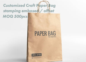 Customized craft paper bags