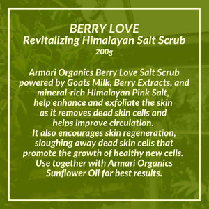 BERRY LOVE HImalayan Salt Scrub by Armari Organics