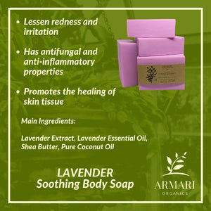 Lavender Soothing Body Soap by Armari Organics