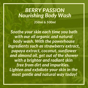 Berry Passion Nourishing Body Wash by Armari Organics