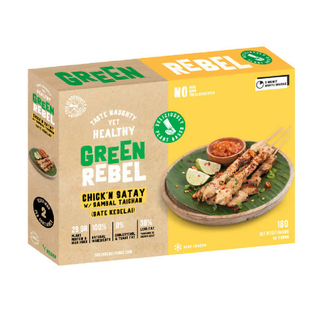 Green Rebel Chick'n Satay Taichan 180g