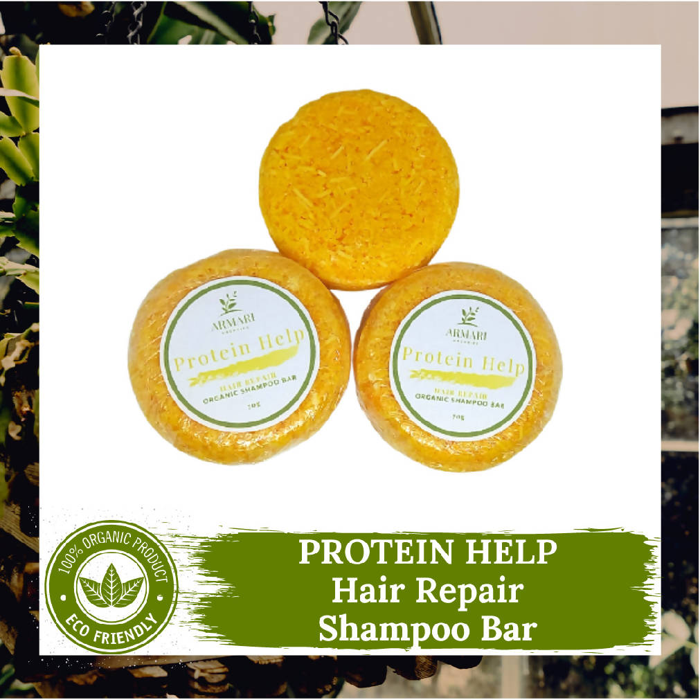 Protein Help Hair Repair Shampoo Bar by Armari Organics