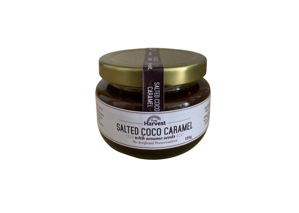 Salted Coco Caramel with Sesame Seeds spread