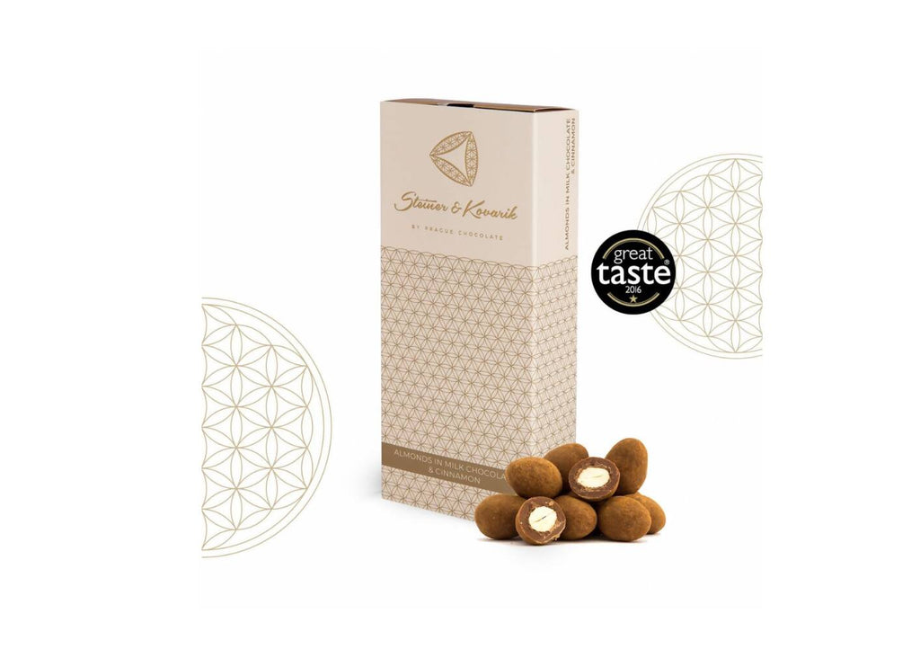 Almonds in Milk Chocolate with Cinnamon, 150 g dragees