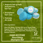 Hair Restore Nourishing Shampoo Bar by Armari Organics