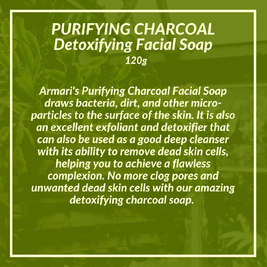 Purifying Charcoal Detoxifying Facial Soap by Armari Organics