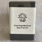 YWB Lotus Foam Yoga Block Set