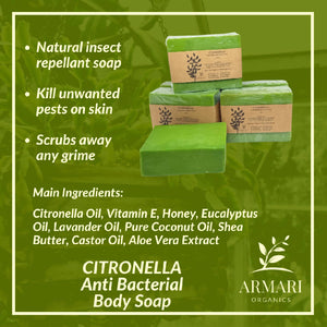 Citronella Anti Bacterial Body Soap by Armari Organics